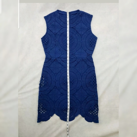 Shinestar Dress Blue Crochet - Picture 7 of 8